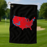 Red Wave Map Of Usa In The 2024 Presidential Election Maga Golf Towel