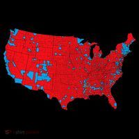 Red Wave Map Of Usa In The 2024 Presidential Election Maga Kids T-Shirt