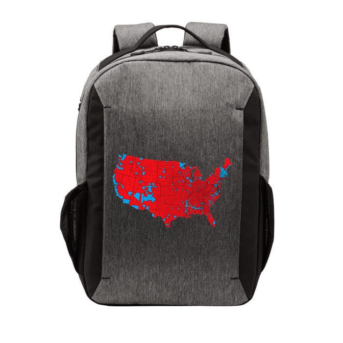 Red Wave Map Of Usa In The 2024 Presidential Election Maga Vector Backpack