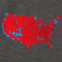 Red Wave Map Of Usa In The 2024 Presidential Election Maga Vector Backpack