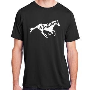 Running Wild Mustang Horse Breed Lover Silhouette Adult ChromaSoft Performance T-Shirt