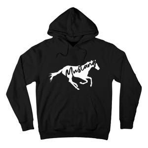 Running Wild Mustang Horse Breed Lover Silhouette Tall Hoodie