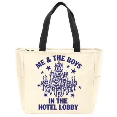 Remi Wolf Me And The B.O.Y.S In The Hotel Lobby Zip Tote Bag