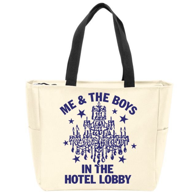 Remi Wolf Me And The B.O.Y.S In The Hotel Lobby Zip Tote Bag