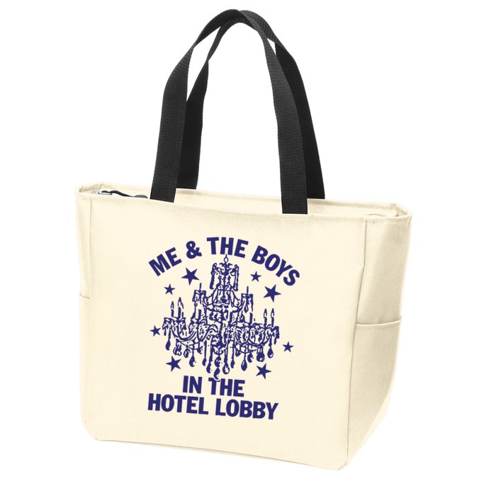 Remi Wolf Me And The B.O.Y.S In The Hotel Lobby Zip Tote Bag