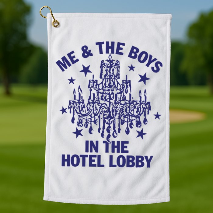 Remi Wolf Me And The B.O.Y.S In The Hotel Lobby Golf Towel