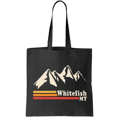 Retro Whitefish Montana Rocky Mountains Ski Bag