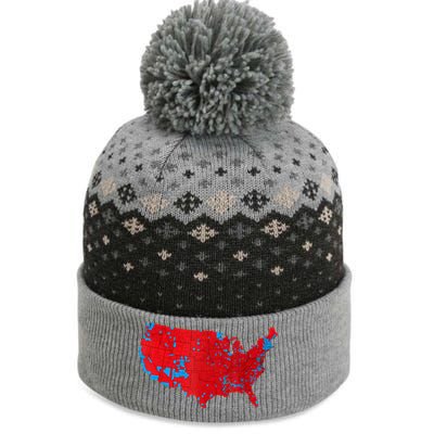 Red Wave Map Of Usa In The 2024 Presidential Election Maga The Baniff Cuffed Pom Beanie