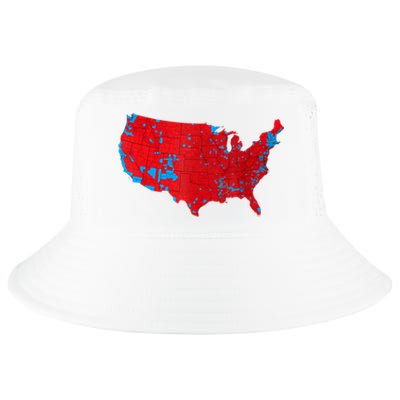 Red Wave Map Of Usa In The 2024 Presidential Election Maga Cool Comfort Performance Bucket Hat