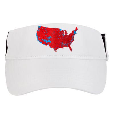 Red Wave Map Of Usa In The 2024 Presidential Election Maga Adult Drive Performance Visor