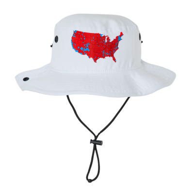 Red Wave Map Of Usa In The 2024 Presidential Election Maga Legacy Cool Fit Booney Bucket Hat