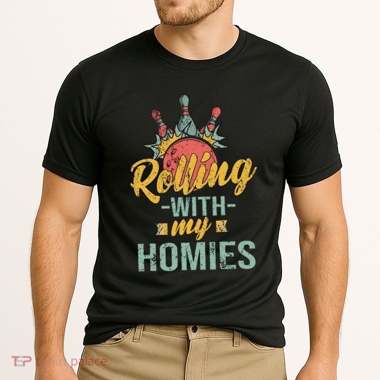 Rollin With My Homies Retro Bowling Performance Shirt