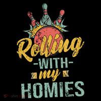 Rollin With My Homies Retro Bowling Cooling Performance Long Sleeve Crew