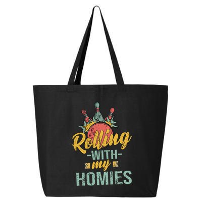 Rollin With My Homies Retro Bowling 25L Jumbo Tote