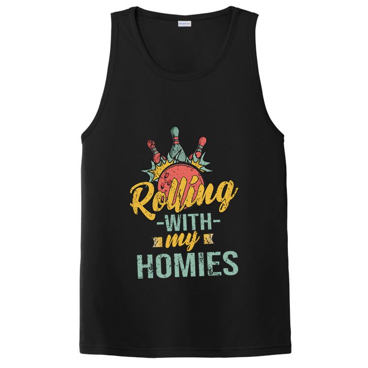 Rollin With My Homies Retro Bowling PosiCharge Competitor Tank