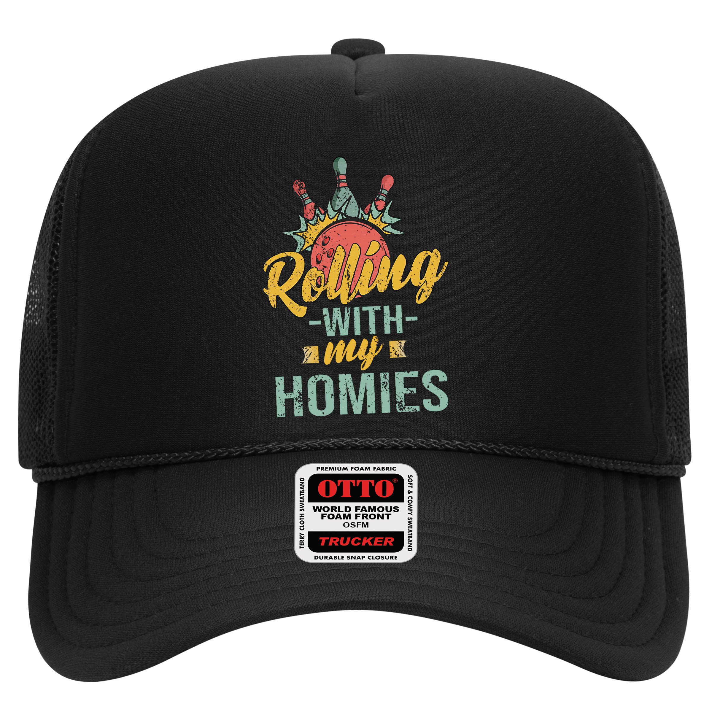 Rollin With My Homies Retro Bowling Hat