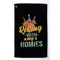 Rollin With My Homies Retro Bowling Golf Towel