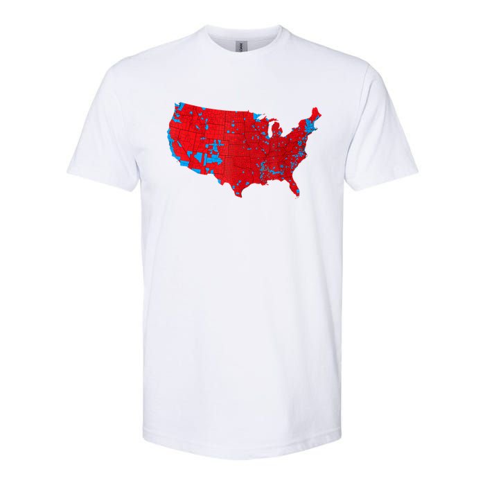 Red Wave Map Of Usa In The 2024 Presidential Election Maga Softstyle CVC T-Shirt