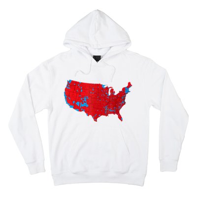 Red Wave Map Of Usa In The 2024 Presidential Election Maga Hoodie