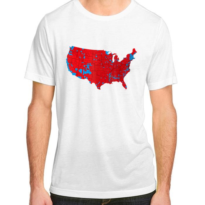 Red Wave Map Of Usa In The 2024 Presidential Election Maga Adult ChromaSoft Performance T-Shirt