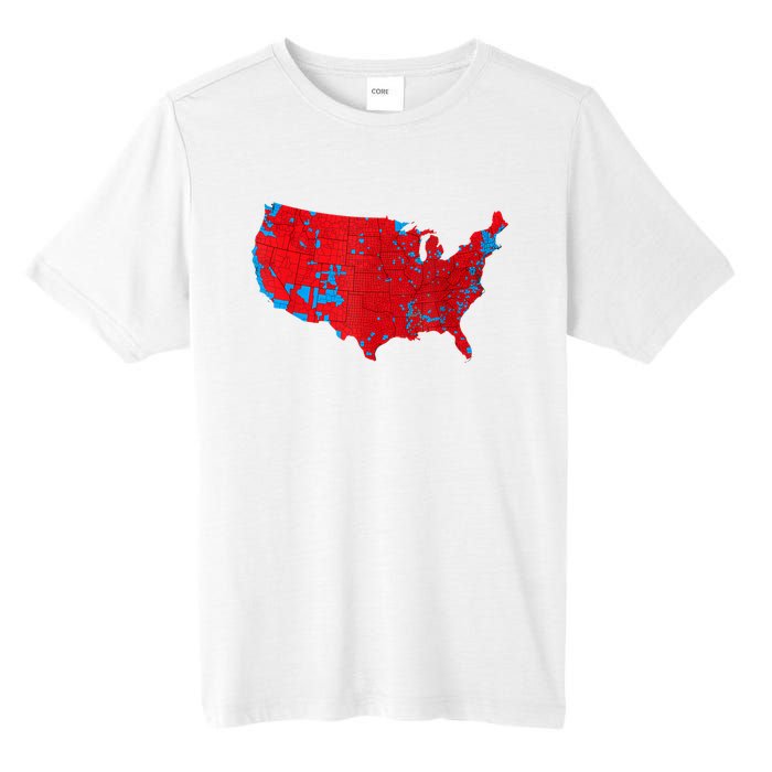 Red Wave Map Of Usa In The 2024 Presidential Election Maga Tall Fusion ChromaSoft Performance T-Shirt