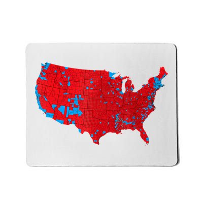 Red Wave Map Of Usa In The 2024 Presidential Election Maga Mousepad
