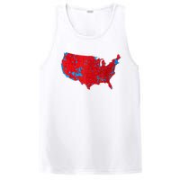 Red Wave Map Of Usa In The 2024 Presidential Election Maga PosiCharge Competitor Tank