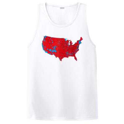 Red Wave Map Of Usa In The 2024 Presidential Election Maga PosiCharge Competitor Tank