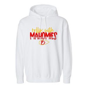 Rolling With Mahomies Patrick Mahomes 15 Garment-Dyed Fleece Hoodie