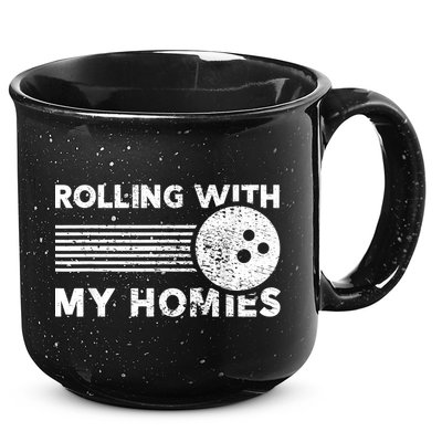 Rolling With My Homies Funny Bowling 15oz Campfire Ceramic Mug
