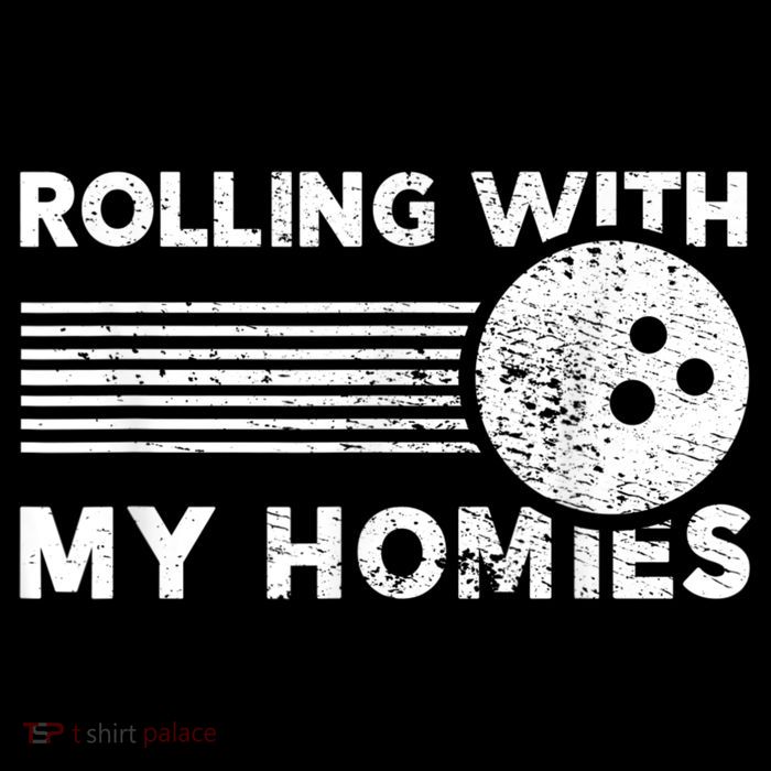 Rolling With My Homies Funny Bowling 16 in Basic Backpack