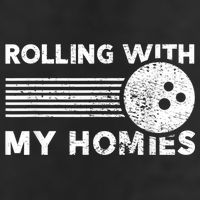 Rolling With My Homies Funny Bowling 25L Jumbo Tote