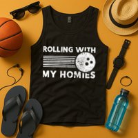 Rolling With My Homies Funny Bowling Tank Top