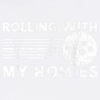Rolling With My Homies Funny Bowling Garment-Dyed Sweatshirt