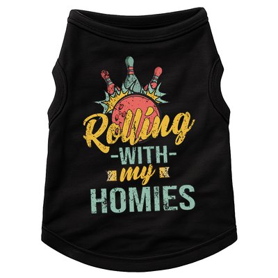 Rollin With My Homies Retro Bowling Doggie Tank