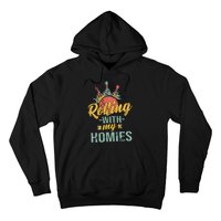 Rollin With My Homies Retro Bowling Hoodie