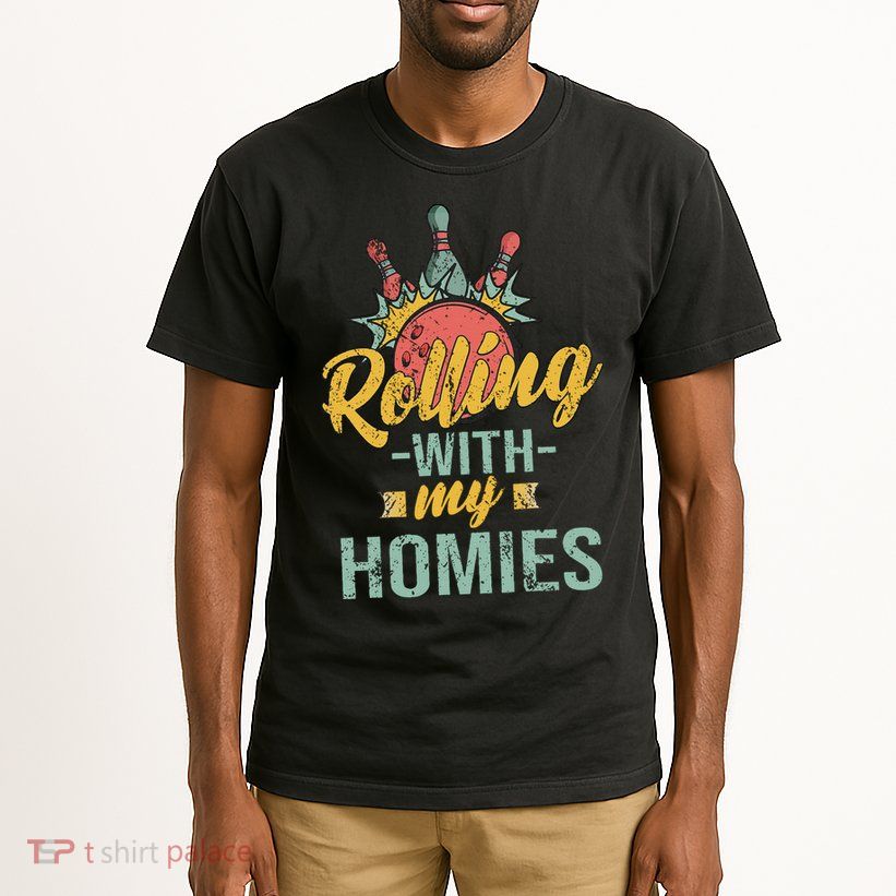 Rollin With My Homies Retro Bowling Tall T-Shirt