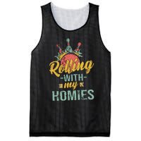 Rollin With My Homies Retro Bowling Mesh Reversible Basketball Jersey Tank