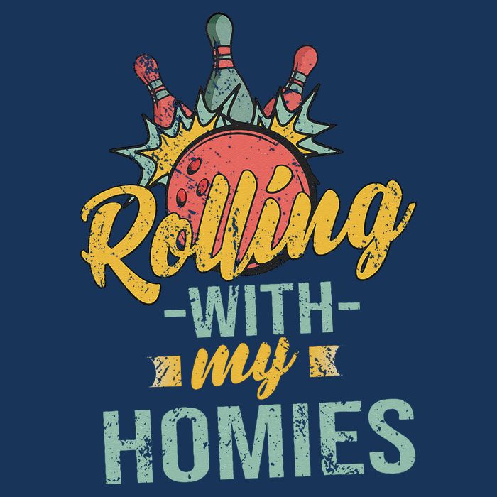 Rollin With My Homies Retro Bowling Infant Baby Jersey Bodysuit