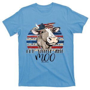 Red White Moo Blue Mighty Moo Cowpens Sc South Carolina Gift T-Shirt