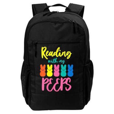 Reading With My Peeps Gift for Teacher or Reader Backpack