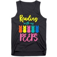 Reading With My Peeps Gift for Teacher or Reader Tank Top