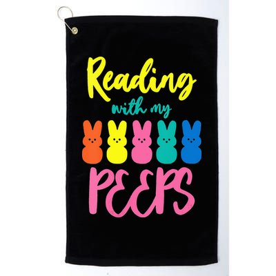 Reading With My Peeps Gift for Teacher or Reader Golf Towel