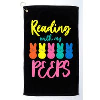Reading With My Peeps Gift for Teacher or Reader Golf Towel