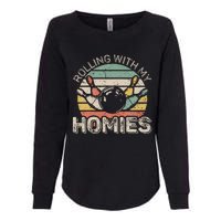 Rolling With My Homies Retro Bowling Bowler Team Funny Womens California Wash Sweatshirt