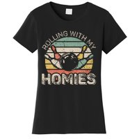 Rolling With My Homies Retro Bowling Bowler Team Funny Women's T-Shirt