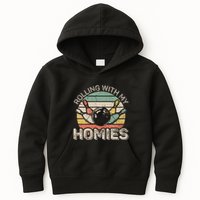 Rolling With My Homies Retro Bowling Bowler Team Funny Kids Hoodie