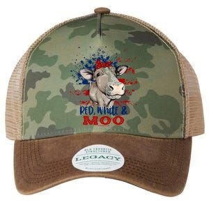 Red White Moo Blue Mighty Moo Cowpens Sc South Carolina Gift Legacy Tie Dye Trucker Hat