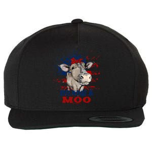 Red White Moo Blue Mighty Moo Cowpens Sc South Carolina Gift Wool Snapback Cap