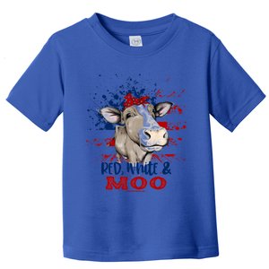 Red White Moo Blue Mighty Moo Cowpens Sc South Carolina Gift Toddler T-Shirt